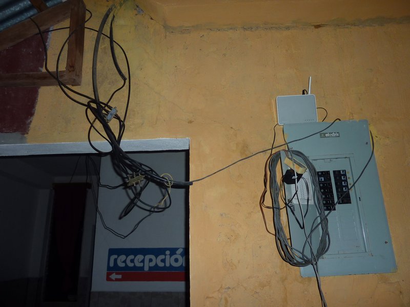 Typical Central American wiring