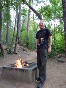 Sedona - Man make Fire for cooking