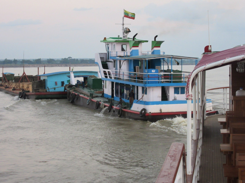 Boat to Mandalay - a close call