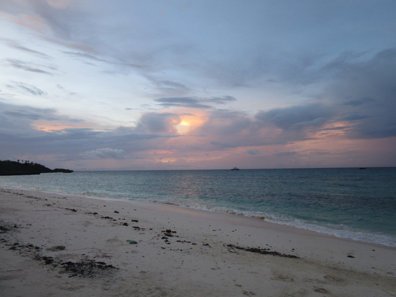 Langob beach sunset