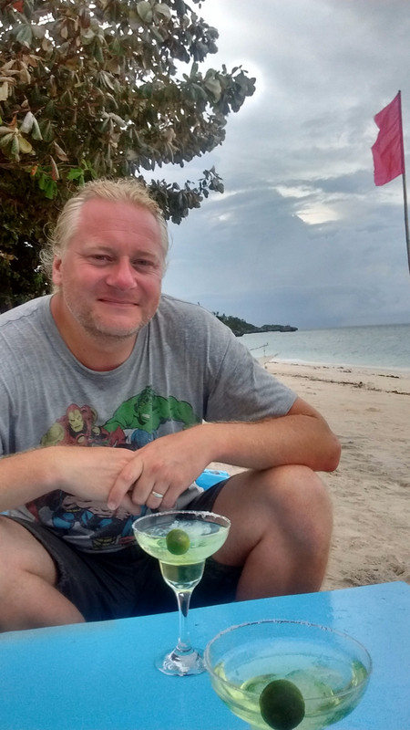 Langob beach bar - The greenist Margaritas you've ever seen