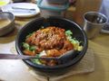 Chicken Bibimbap pre-stir