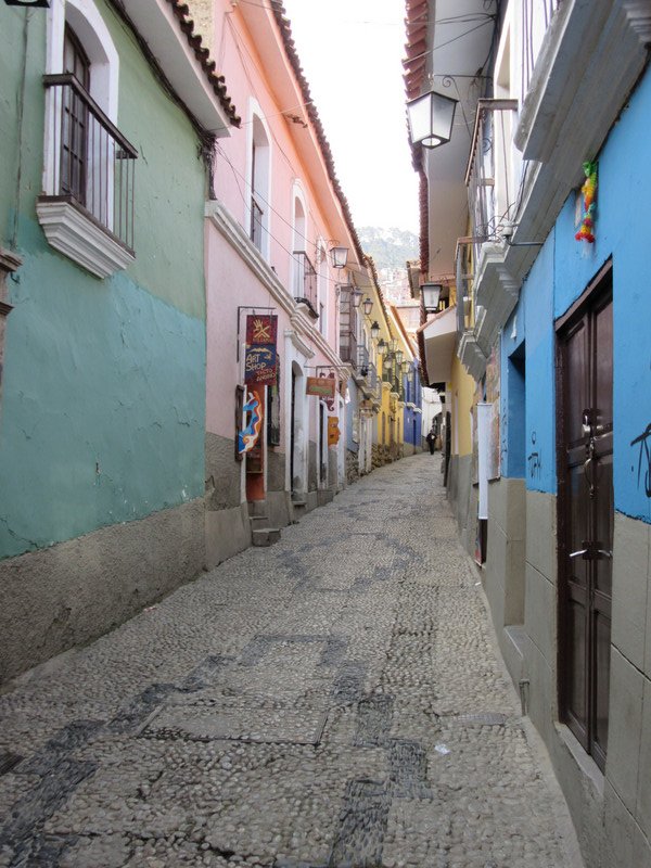 The oldest street in La Paz - Calle Jaén