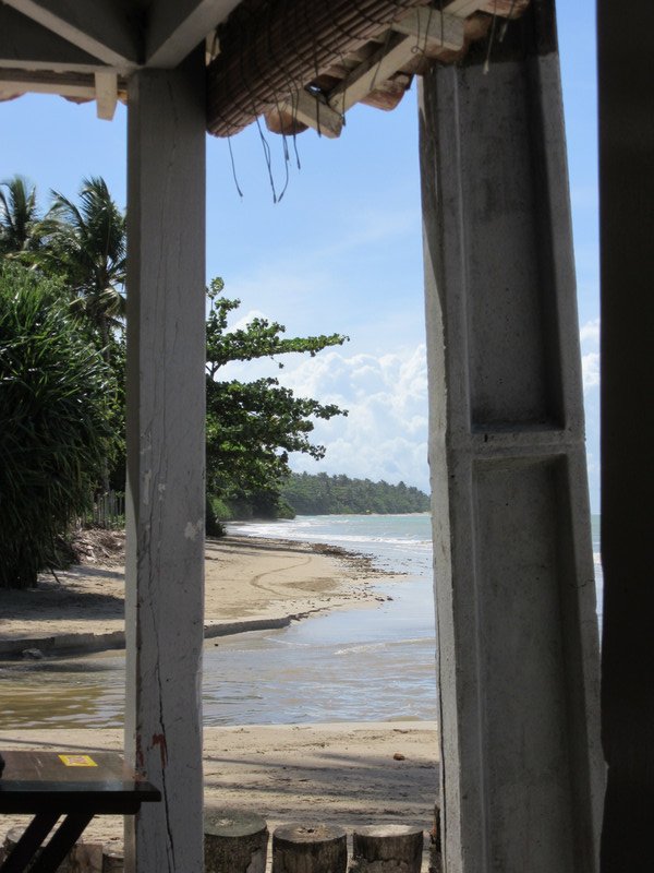 View from Kiosk de Binho back along the beach
