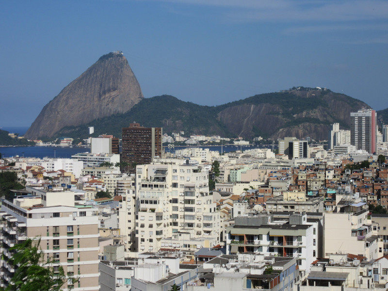 View of Rio from Santa Teresa area - Sugar Loaf mountain in the background