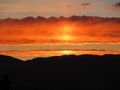 Sunset over The Andes and the Atacama desert