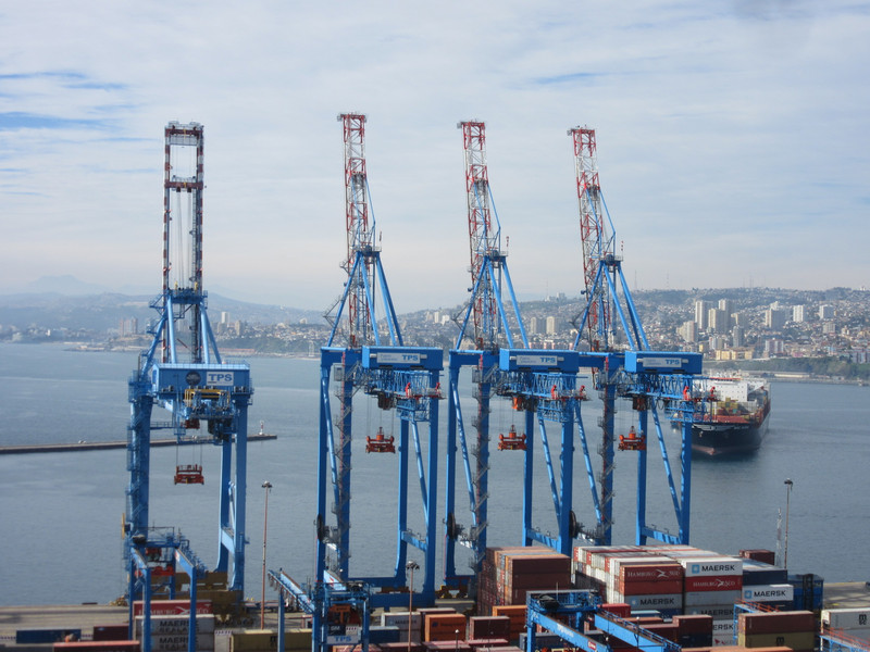 Cranes at the port