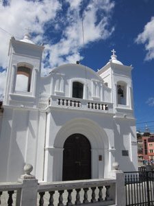 One of the many churches in town