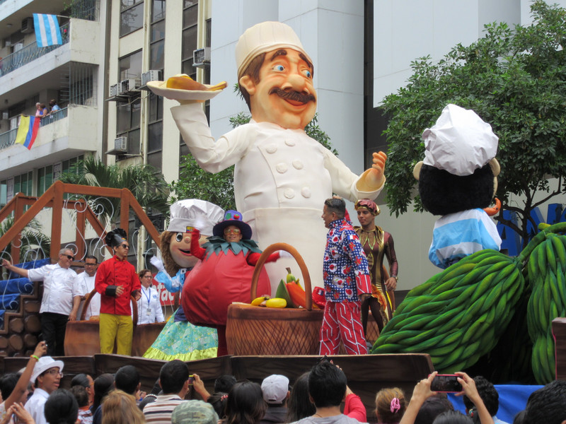 The 482nd Birthday parade for Guayaquil