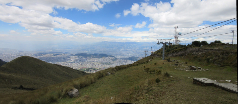 View at the top of Volcan Pichincha