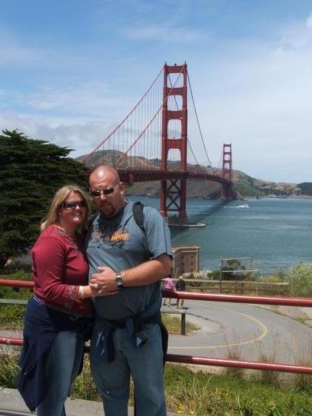 Admiring the Golden Gate Bridge