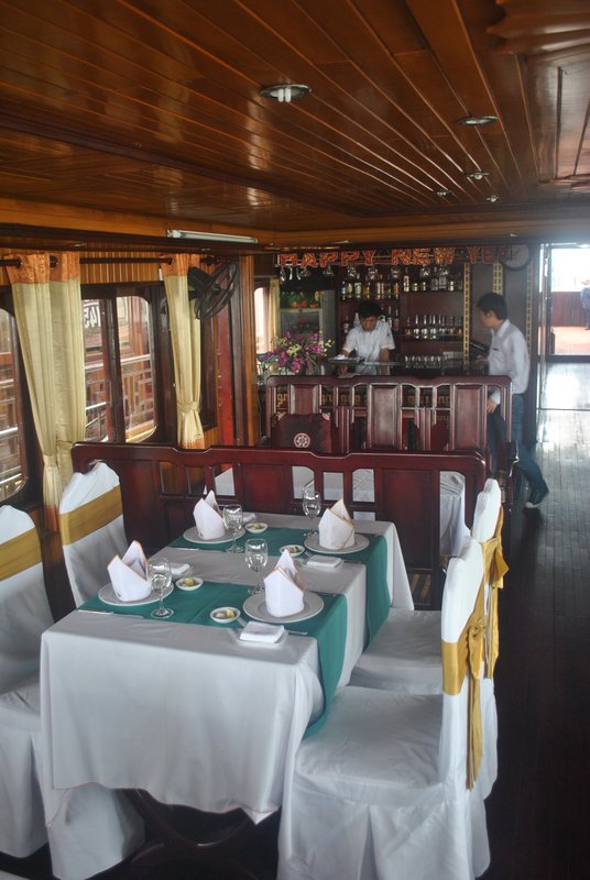 Dining Room on the Ship