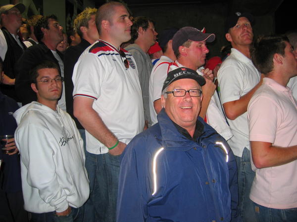 Sharon's dad suddenly finds himself amongst the Barmy Army!!!