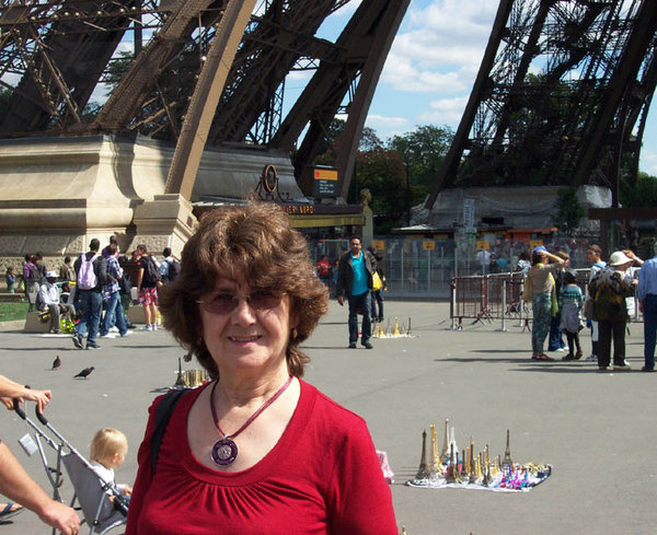 Eliza at Eiffel Tower