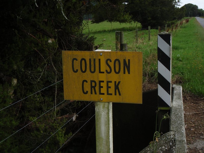 Richard almost caused an accident, panic braking in the middle of the road, to take a picture of the coulson creek! 