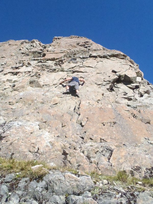 rock climbing solo