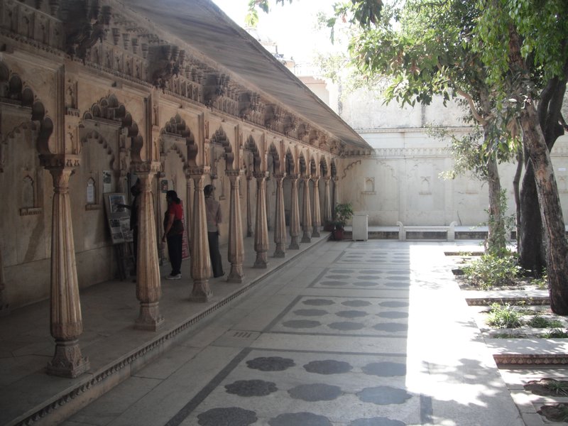courtyard  in Udaipur palace