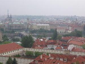 View of Prague off of Castle Hill