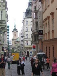 The Bustling "Downtown" area of Brno