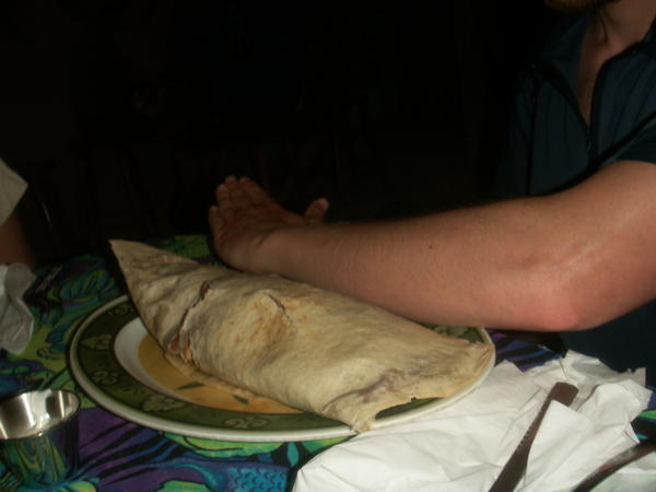 burrito the size of your arm 