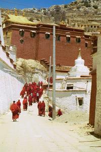 monks at Ganden