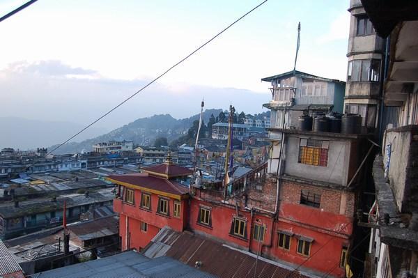 Darjeeling from hotel window 