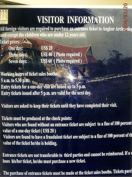 Angkor Ticket Booth