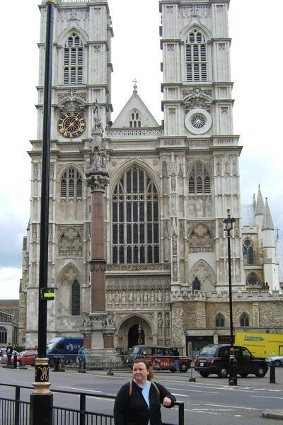 Kimberly at Westminster Abbey