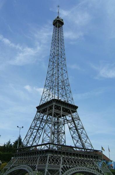 Eiffel Tower model at Mini Europe