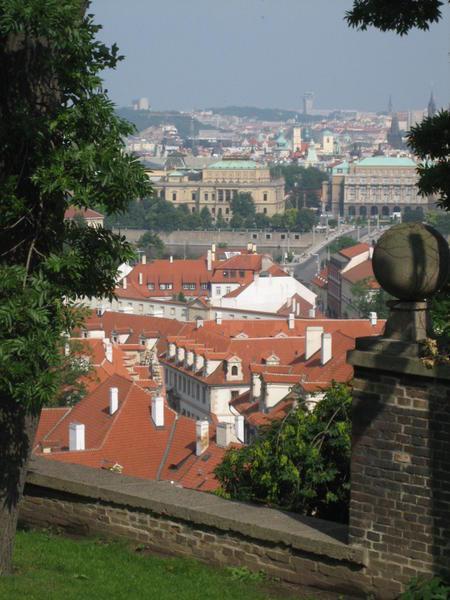 a view from Prague castle