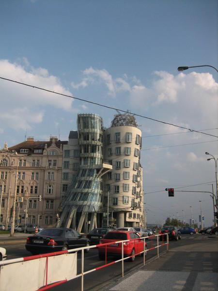 The Fred and Ginger dancing building