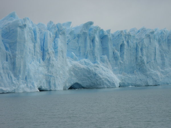 face of the glacier