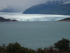 first sight of the glacier