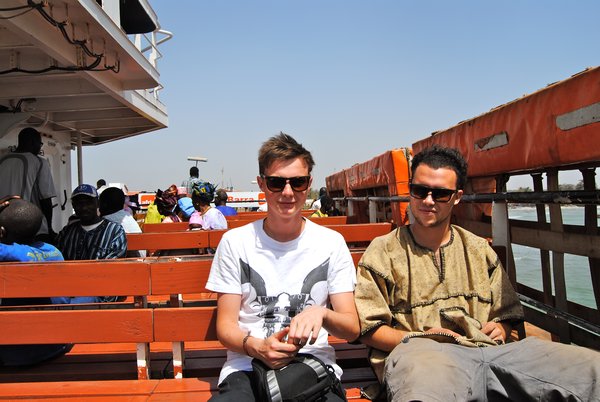 George and Dan on the ferry