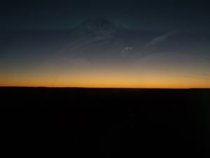 Sunset over the Gobi