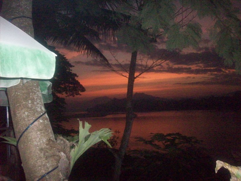 Sunset over the mekong