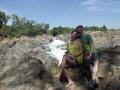 Us at the Don Kon waterfall
