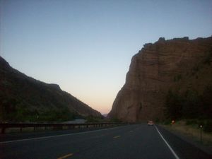 The drive from Yellowstone