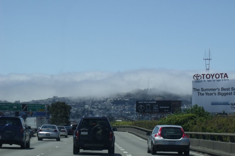 Drive back into San Francisco.