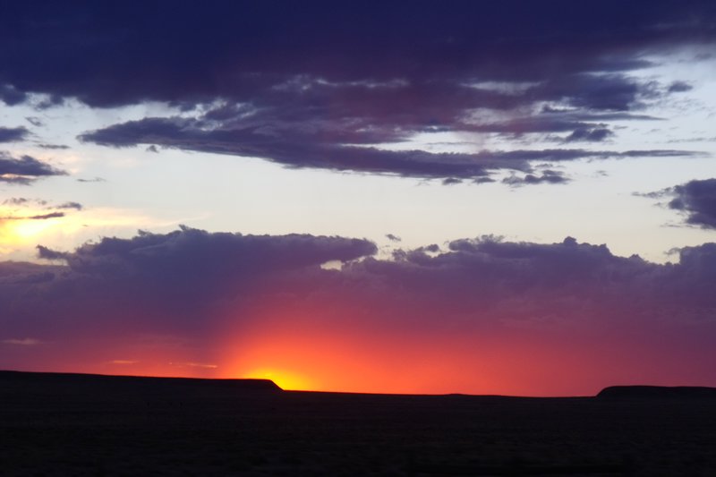 Sun Set in the Desert