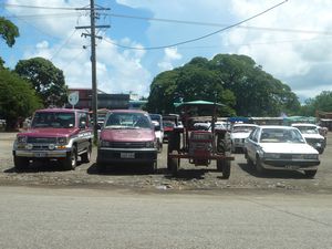 Car and tractor park