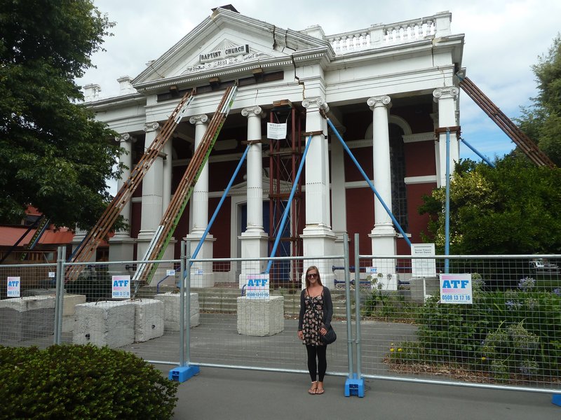 Christchurch - we saw on the news that this church was completely flattened by the Feb 22nd earthquake