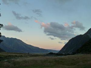 Sunset by Mount Cook 