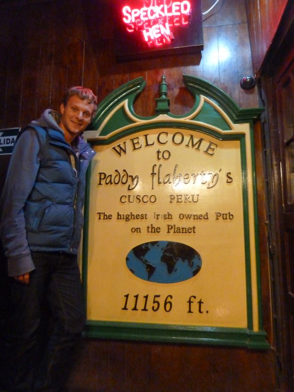 Paddy O'Flaherrty's - highest Irish pub in the world!