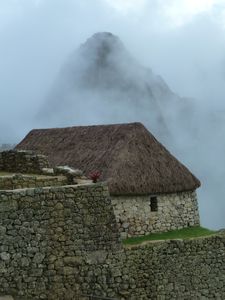 View of Wayna Picchu, just!