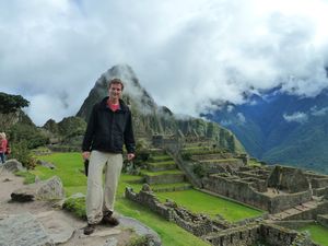 Dan in front of Wayna Picchu