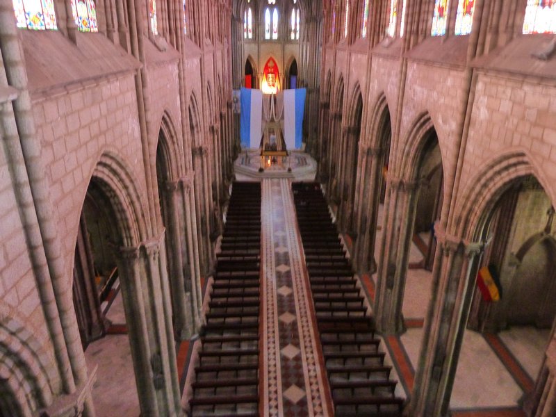 Inside the Basilica del Voto Nacional