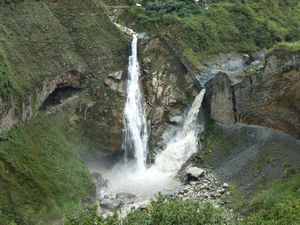 Beautiful waterfalls in Banos