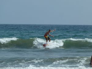 Dan surfing in Montanita 