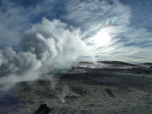 Sol de Manana geyser basin